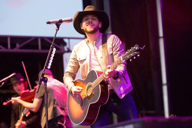 Brett Kissel was the last to take the stage during the Centerfield Music Festival on June 17. The event drew in thousands of people to the Jaycee ball park.