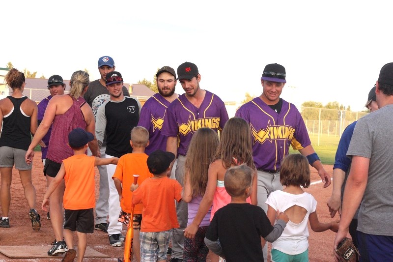 The Lumberjacks and Curlers team is a family-oriented team, with their kids part of the final handshake line-up at the end of last Wednesday night&#8217;s semi-final with the 