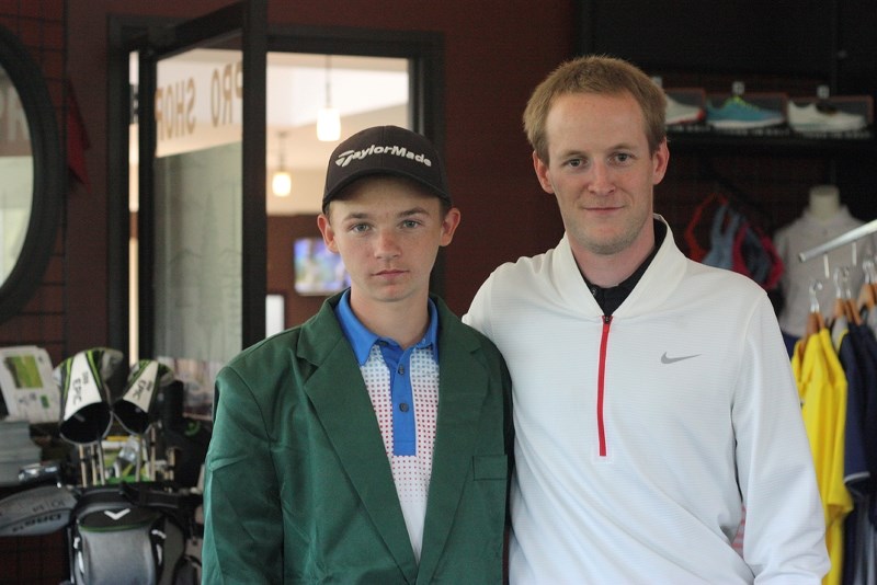 Reid Fedoruk (left) was this year&#8217;s St. Paul Golf COurse club champion in the junior category.