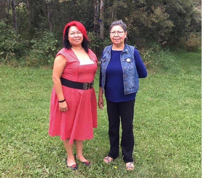 Pamela Quinn, seen here with her mother Florence, shot a video posted on Facebook which drew a lot of attention. Quinn hopes the video of her confronting a group of young men 