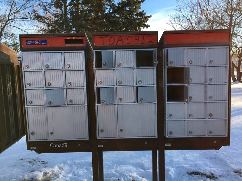 Mailboxes in Lafond were broken into sometime around Dec. 1.