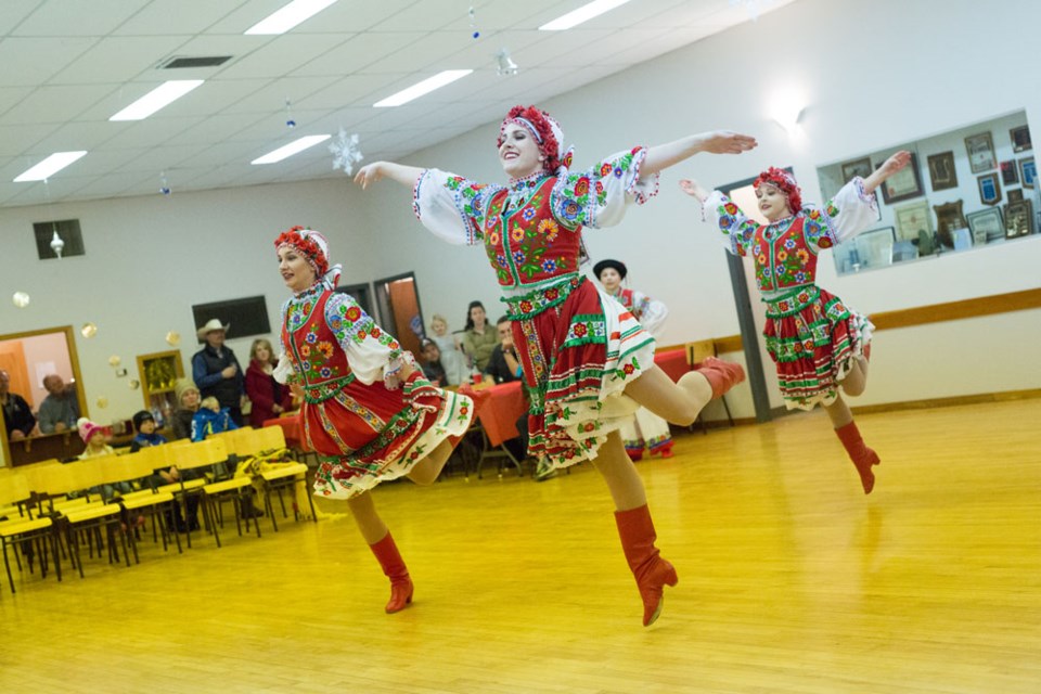 The St. Paul Ukrainian Dance Club was among the entertainment at the annual Lac Bellevue Hall Malanka celebrations on Jan. 20.