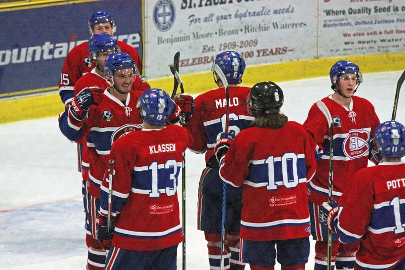 The St. Paul Jr. B Canadiens won all three of their weekend games, and moved up in the NEAJBHL standings to third place.