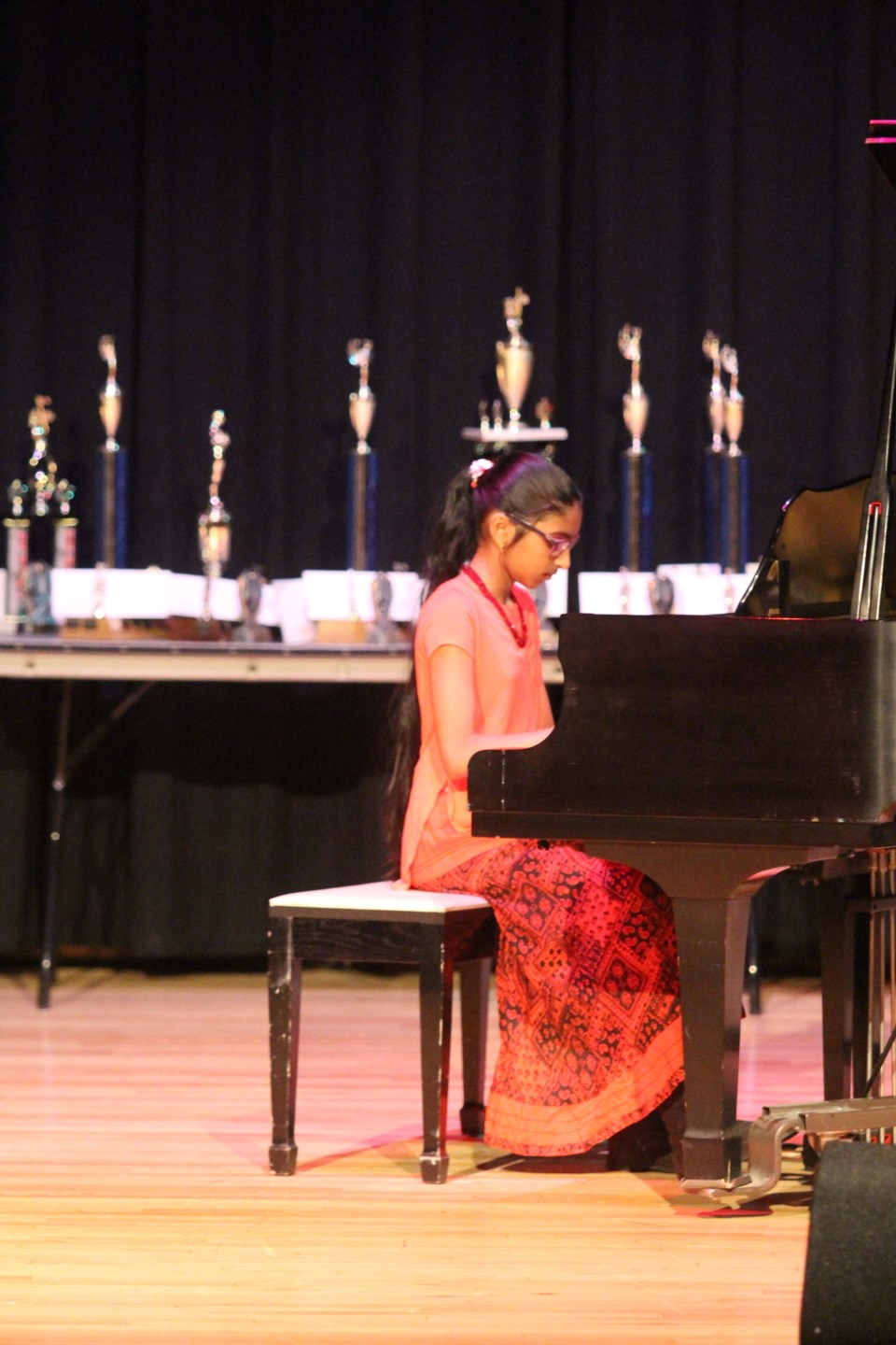 Giripriya Panicker performs on Wednesday night in the piano solo. The young pianist won the Piano Overall Trophy at this year&#8217;s Music Festival with adjudicators giving