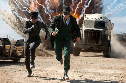 Jay Chow (Kato) and Seth Rogen (Britt Reid/Green Hornet star in the latest superhero flick The Green Hornet.