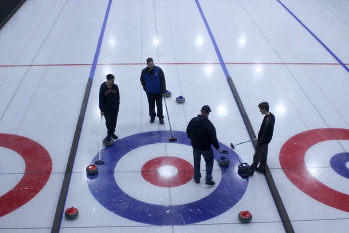 Portage College curlers get ready before nationals in Sault Ste. Marie.