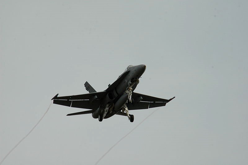 4-Wing Cold Lake officials confirmed that several F-18 fighter jets were performing flying ops in the vicinity of Lac La Biche last Wednesday morning.