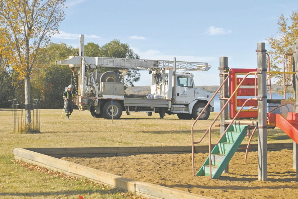 Some preliminary work has been done in preparation to build a spray park in Lac La Biche, but construction has yet to start.
