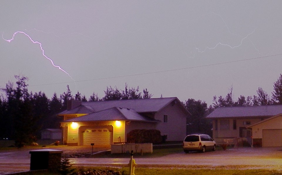 A POST file photo shows a previous Lac La Biche area thunderstorm.