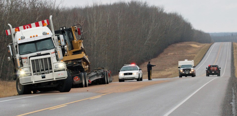 It&#8217;s a sign of the times. Freezing rain made for icy roads late last month, causing this truck and several other vehicles to slide into the ditches along Highway 55.