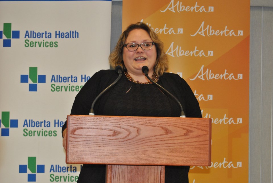 Health Minister Sarah Hoffman announced $3 million in funding for a new dialysis unit inside the William J. Cadzow Health Centre on Wednesday.