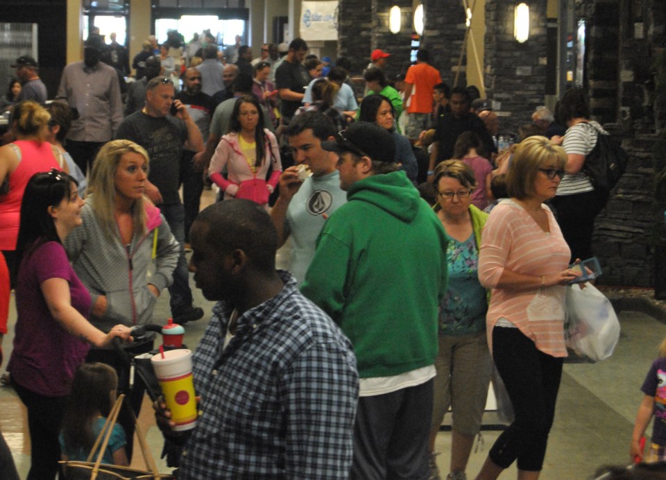 Thousands of people &#8211; Fort McMurray evacuees and volunteers alike &#8211; are at the Bold Center in Lac La Biche.