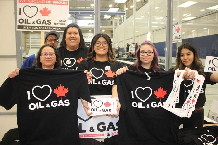  Shirts were given out during the rally, along with stickers and licence plate holders by a dedicate crew of local volunteers.