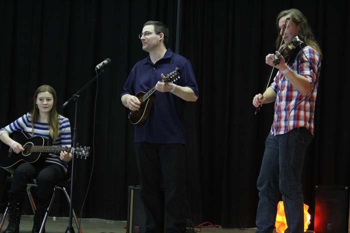  Another Plamondon family — Melanie, Dominic and their dad Eduard Plamondon with their performances of different instruments