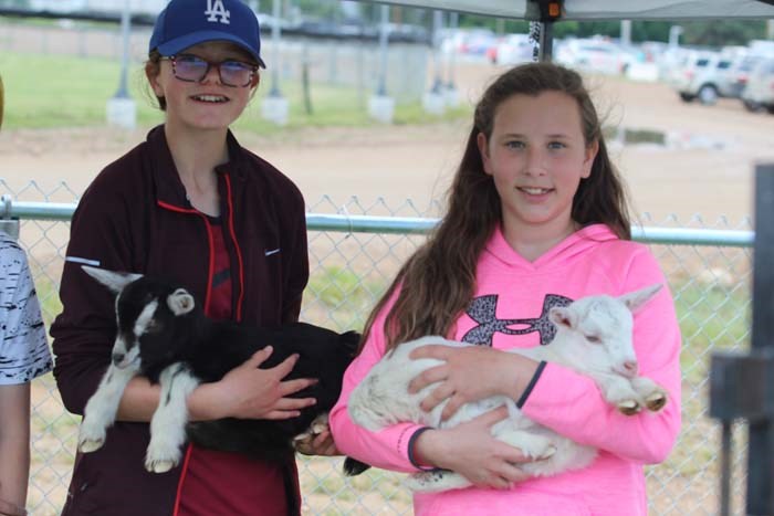  The Petting zoo was also a main attraction for the youngsters. Parker Jeffries and Taryn Kuraitis enjoyed petting the baby goats