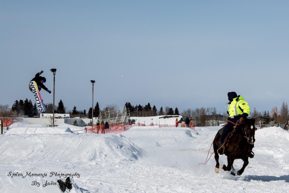 A past Skijoring for MS event in Cold Lake is pictured. / Photo by Jadie Pashak, Stolen Moments photography.