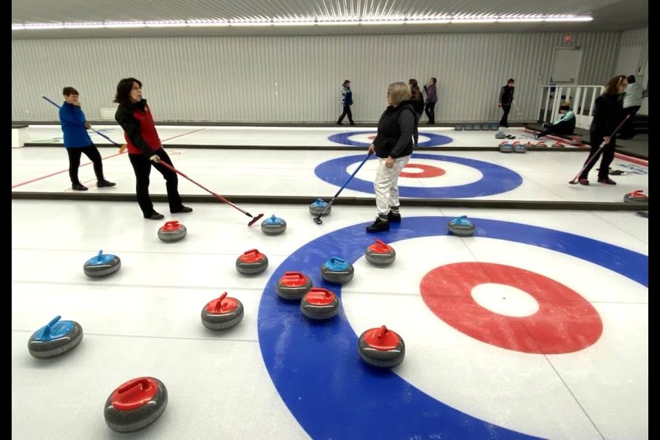 Teams competing in last year's Ladies Bonspiel, which took place at the Plamondon Curling Club from Jan. 12-14, 2024. Photo courtesy of Sherice Marko. 