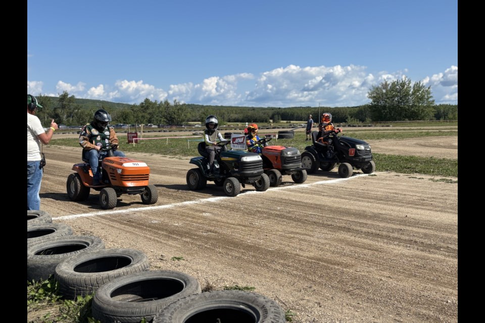 The annual lawn tractor races were in full force at the Cherry Grove ag grounds on Saturday, where participants of all ages were eager to race. 

Photo/ Chantel Downes