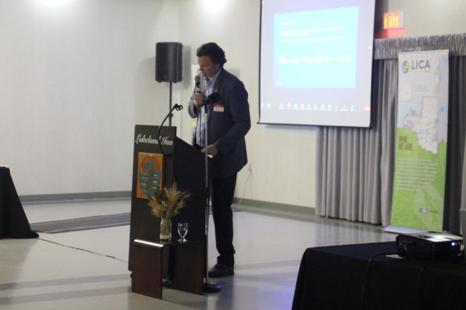  The keynote speaker of the evening was Wes Jickling, Vice President, Technology Development & COSIA with Pathways Alliance, who discussed the innovations and collective efforts shaping the future of the oil sands industry. 