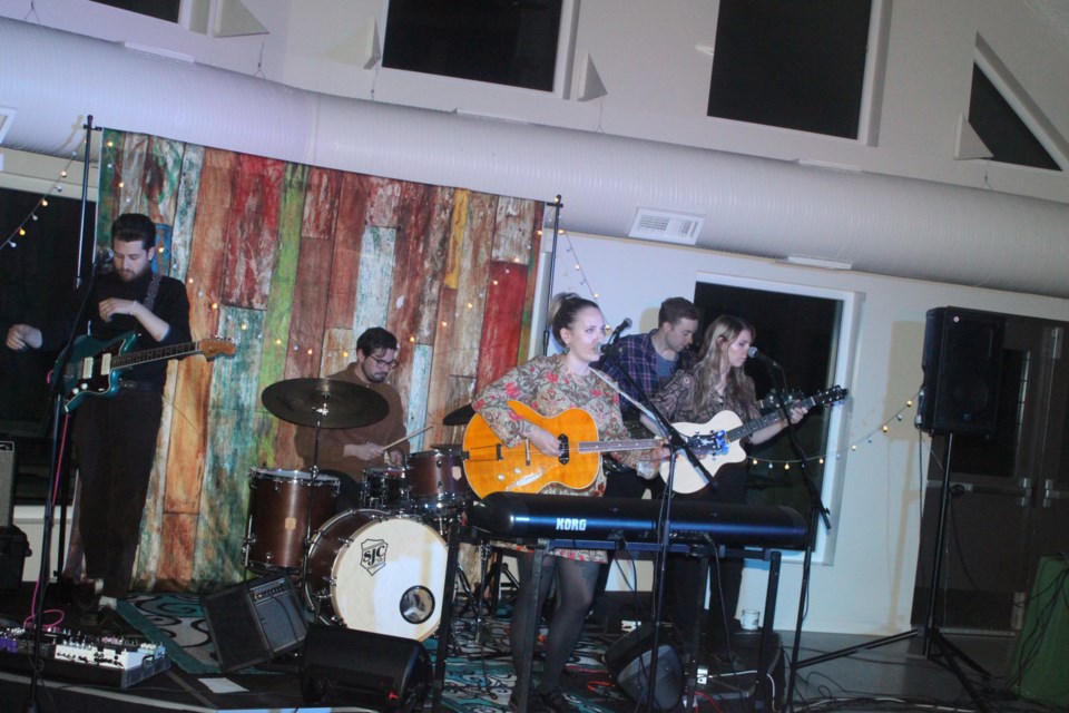The last show of the 2023 Music in the Forest Series at Sir Winston Churchill Provincial Park took place Thursday, Nov. 16 with a performance by Edmonton-based indie folk rock artist Mallory Chipman. Chipman took to the stage at the community facility with her band, consisting of; Brett Hansen (guitar), Connor Walsh (bass, backup vocals), Esther Forseth (guitar, backup vocals), and Jon Guenter (drums). Chris McGarry photo. 






