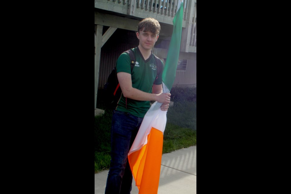 Sam Delaney says representing his country makes him feel good and gave him a sense of national pride. Chris McGarry photo. 