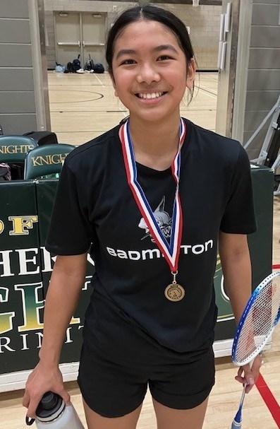 Fionah Dizon won gold in the Junior Girls Singles category also going 6-0. Submitted photo. 