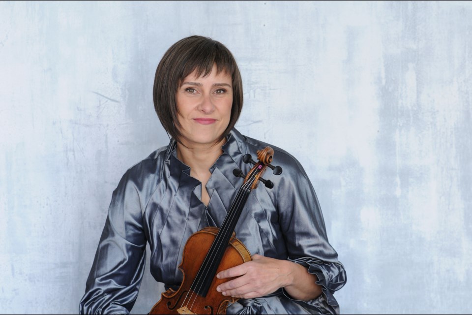 Violinist Iris Stone is performing with the Pacific Chamber Orchestra during its concert at the Bankhead Theater on Sept. 17.