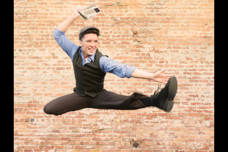 Tommy Lassiter stars as Jack Kelly in the Tri-Valley Rep production of "Newsies." The summer musical runs on Saturdays and Sundays from July 16-31 at the Bankhead Theater in Livermore.