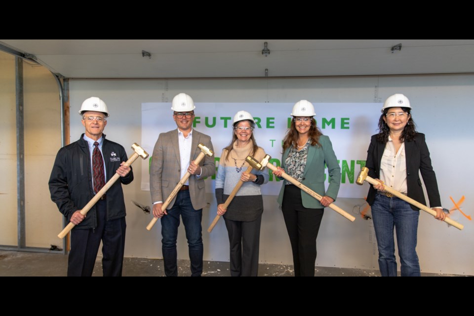 Dublin City Council members shown attending the groundbreaking ceremony for the anticipated Cultural Arts Center.