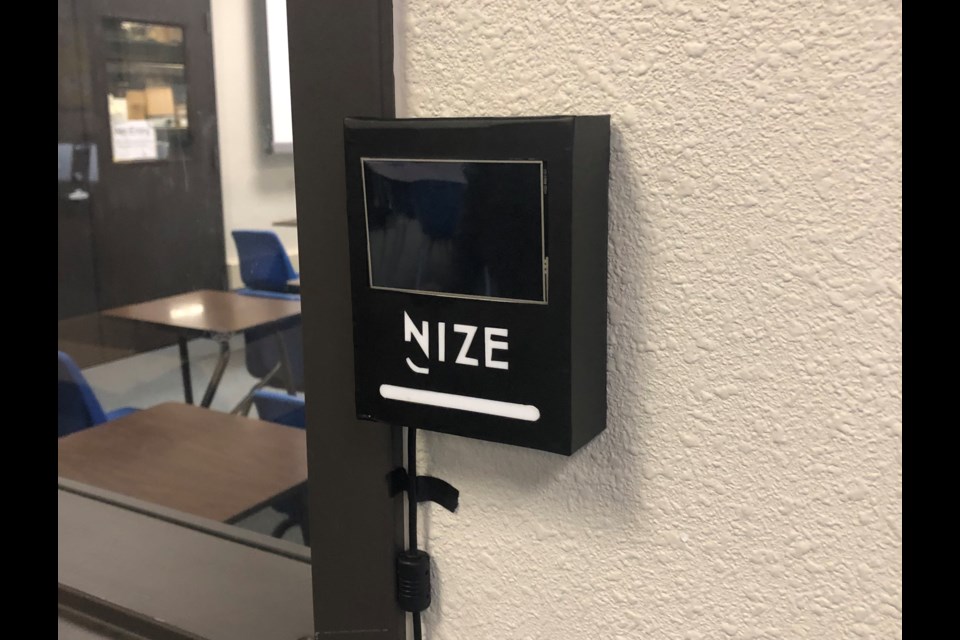 Nize card readers will be mounted near classroom doors.