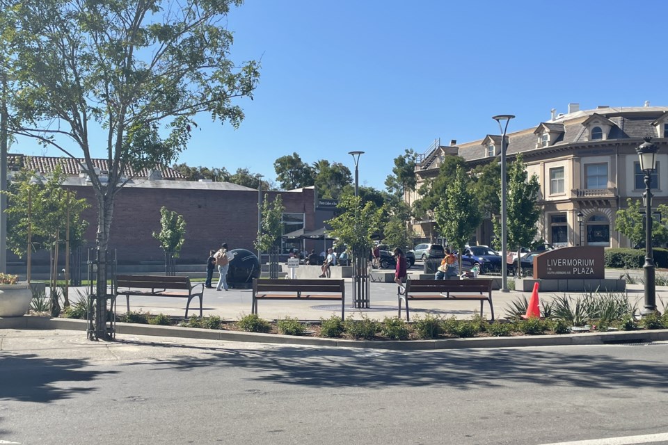 Livermorium Plaza is a new outdoor space that pays tribute to the creation of the element Livermorium, which was named for the city and Lawrence Livermore National Laboratory.