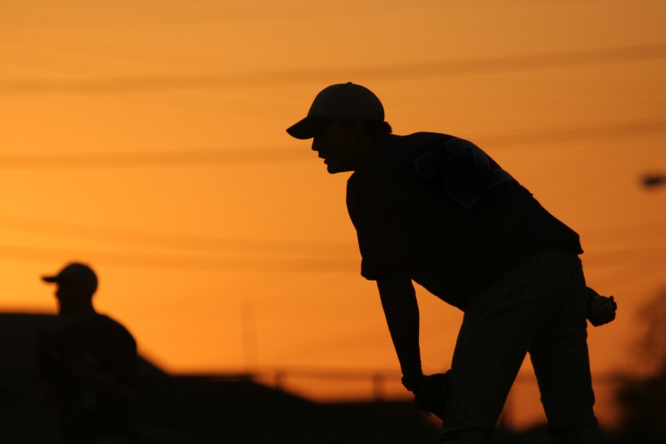 baseball-at-sunset