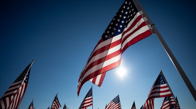 American flag, Memorial Day