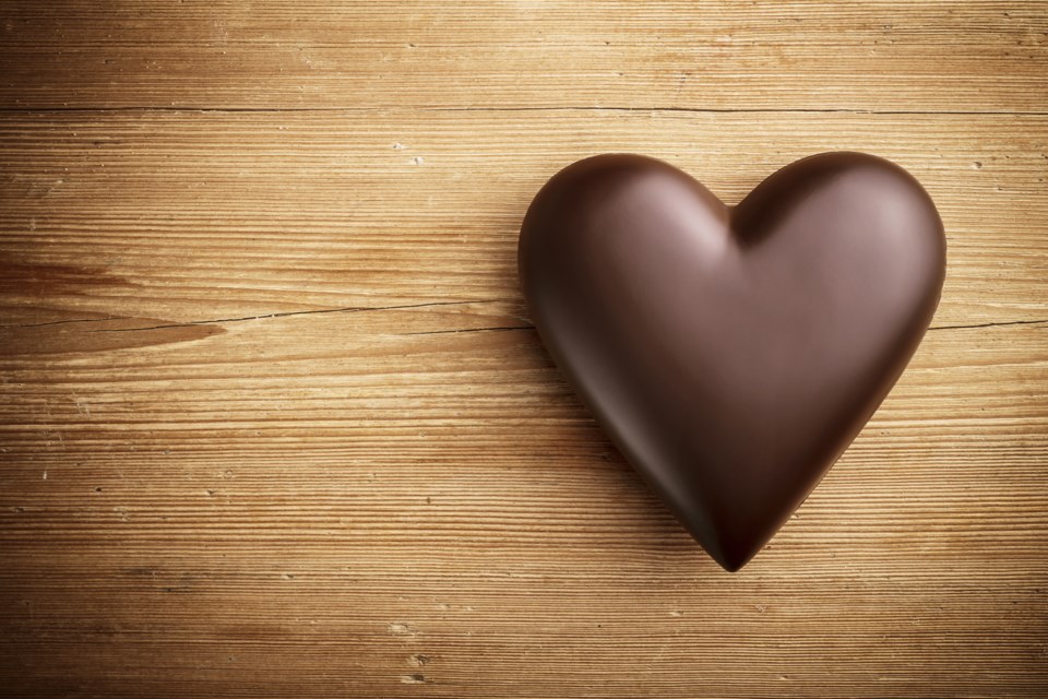 chocolate heart love
