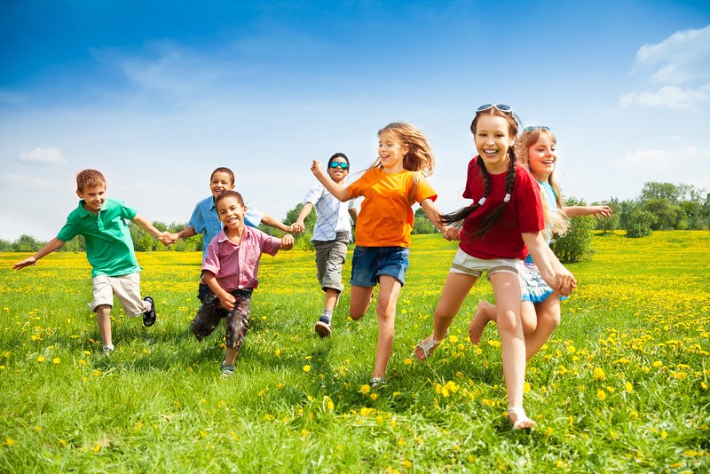 kids children playing outdoor