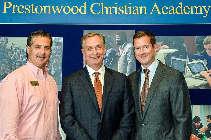 Dan Panetti, Dr. Hal Urschel, David M. Kniffen Jr.-L_Prestonwood_Christian_Academy