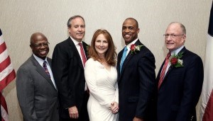 Fred Moses, former CC GOP Chair; Sen. Van Taylor; Pres. D'rinda Randall; Rep. Scott Turner; Sen. Bob Hall