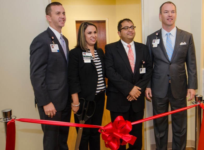 Justin Doss, Sandi Gill, Dr Salil Gulati Charles Gressle, Medical Center of Plano