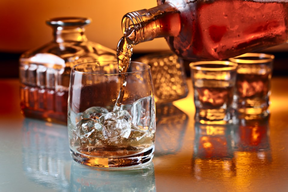 scotch whisky whiskey pour liquor drink glass