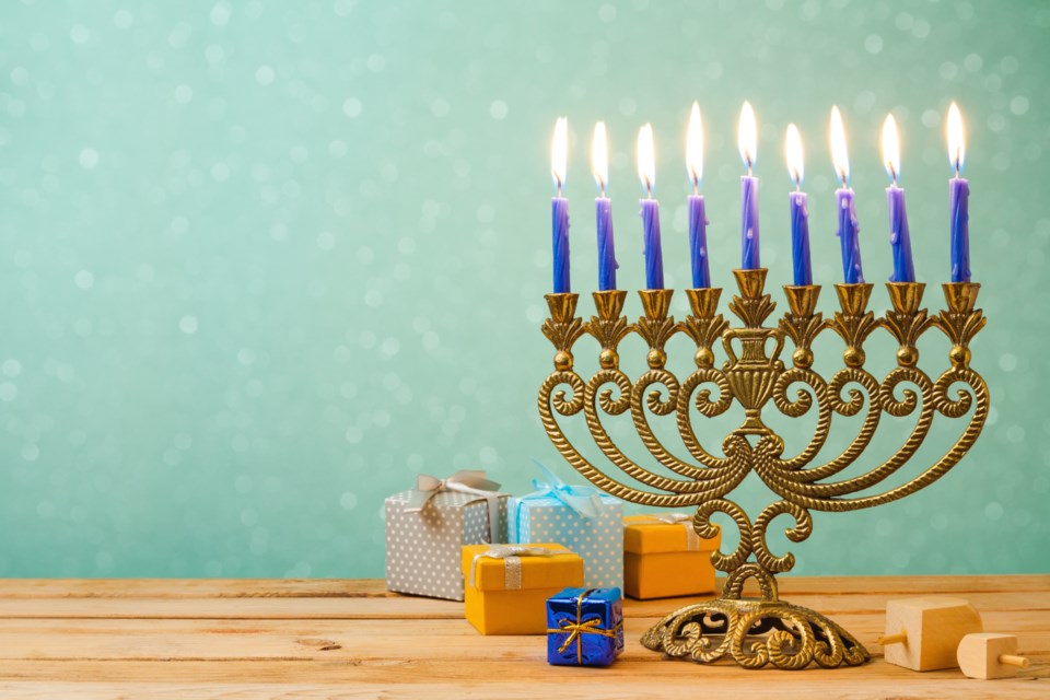 Jewish Chanukah Hannukah Holiday Light Menorah