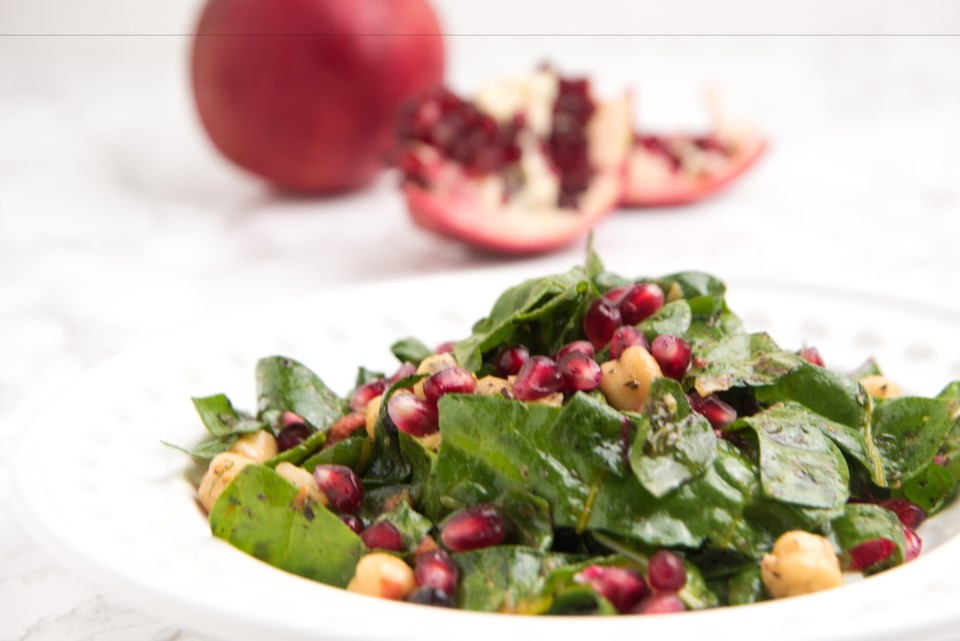 Kale Salad Pomegranate recipe