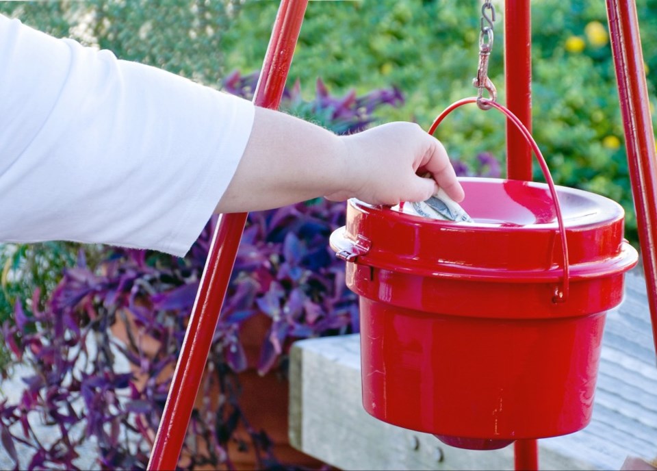 Salvation Army give charity