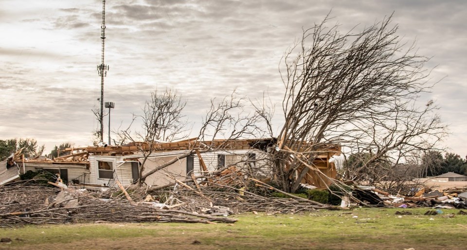 Tornado Dallas December Garland