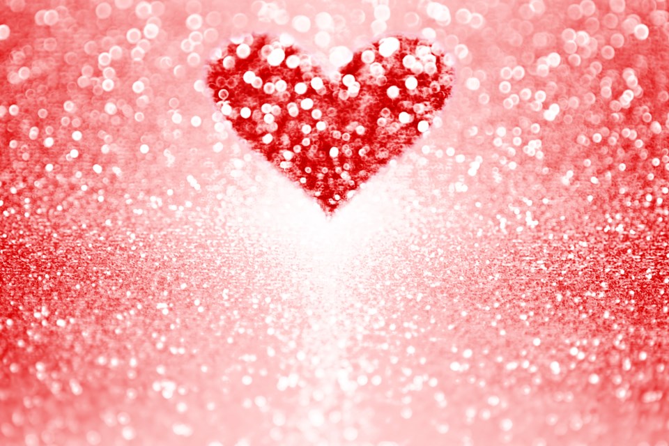 Valentine heart red