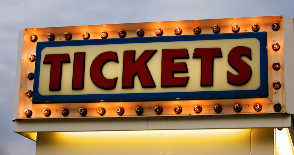 tickets sign theatre movie