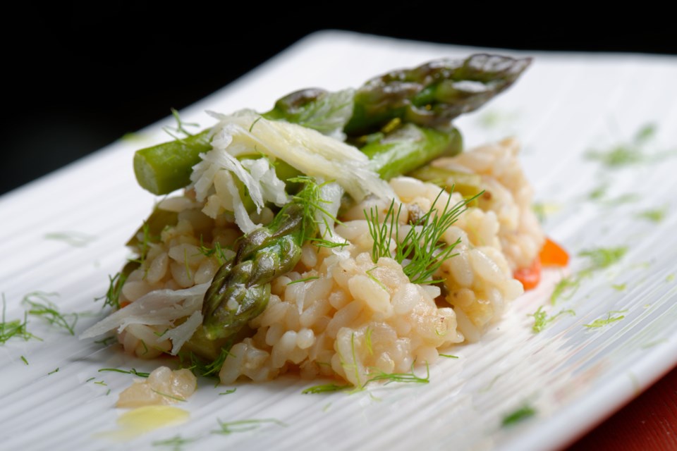 Recipe Saffron Risotto Spring Vegetables