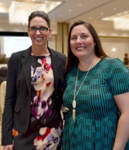 Hilary Jackson, Capital One, and April Tate, JLCC Board of Directors