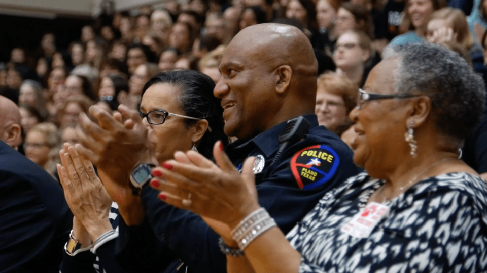 Plano officer of the year Art Parker Clark high school