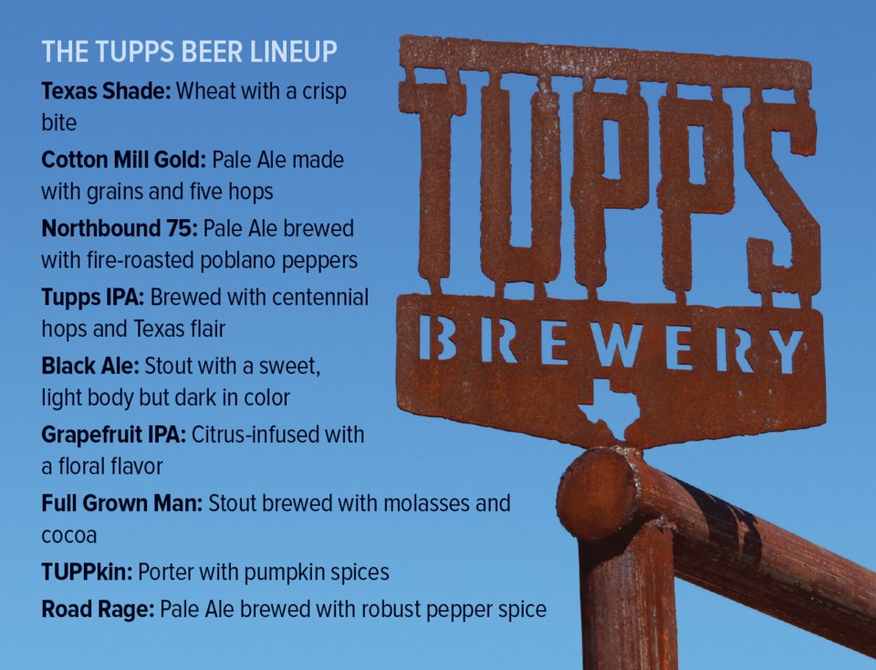 TUPPS Brewery mckinney beer list