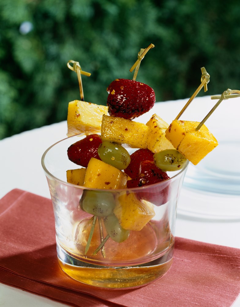 recipe grilled fruit skewer kabob